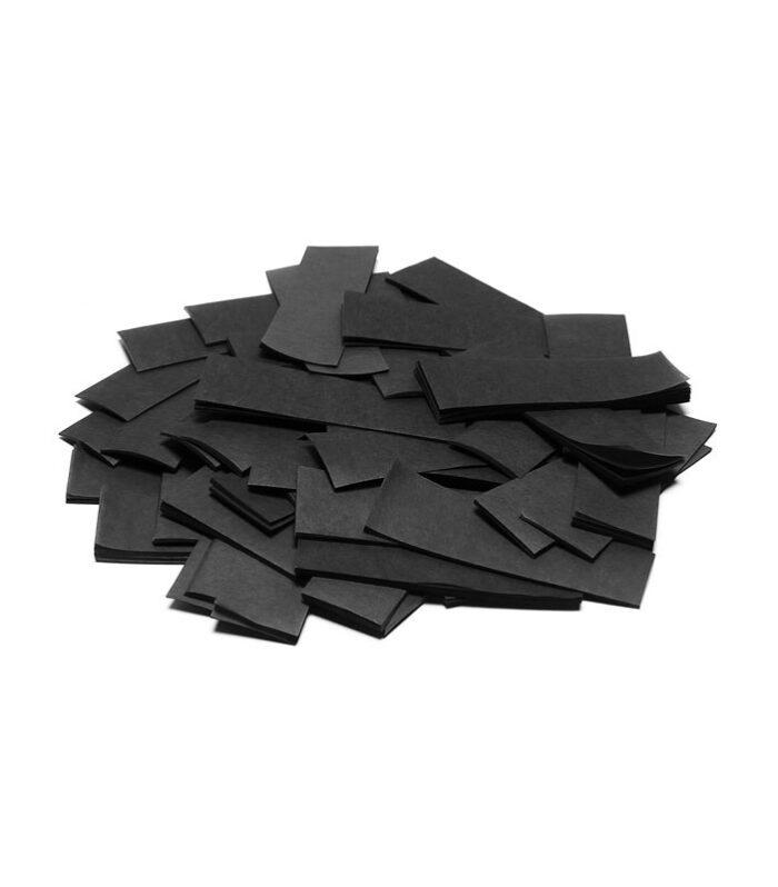 TCM FX - Lassú esésű Konfetti Téglalapok 55x17mm - Fekete - 1 kg